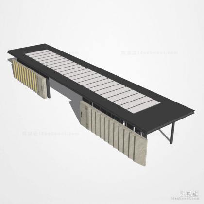 居住区入口大门景墙丨