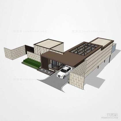 居住区入口大门丨