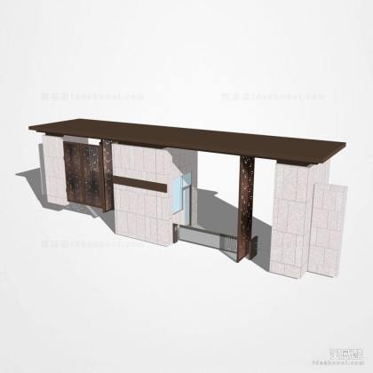 居住区入口大门丨