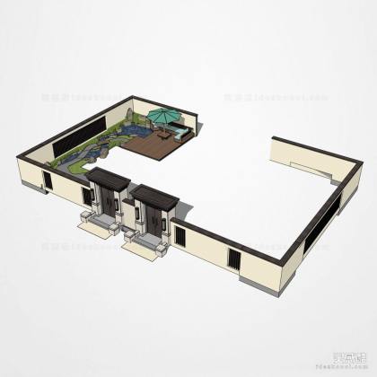 居住区入口大门 庭院大门丨