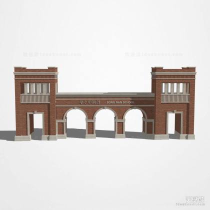 学校入口大门丨