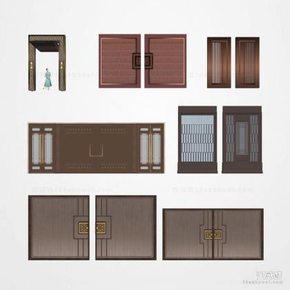 新中式入口大门丨