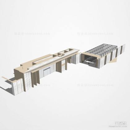 居住区入口大门丨