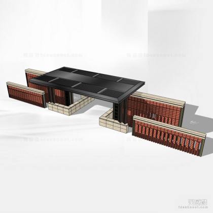 红砖入口大门丨