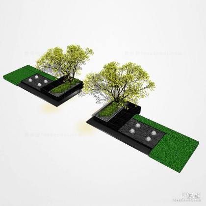 居住区入户水景丨