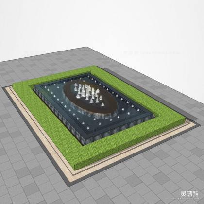 景观入口水景丨