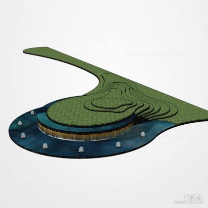 现代景观水景丨