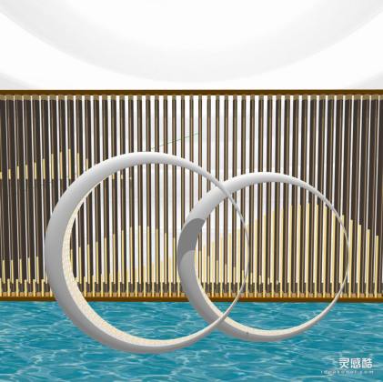 月牙月亮抽象雕塑 异形雕塑丨