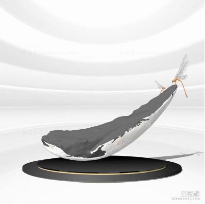 现代抽象雕塑 异形雕塑 蜻蜓丨