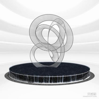 现代环形雕塑 异形雕塑丨