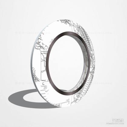 现代环形雕塑丨