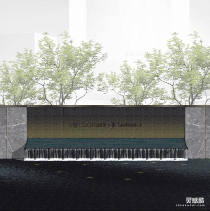 新中式景墙 水景墙丨