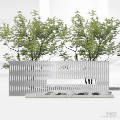 现代景墙丨