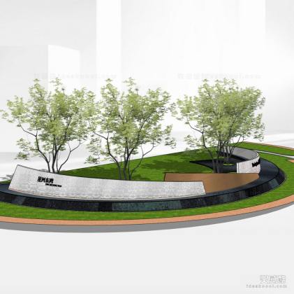 现代景墙 水景墙 logo景墙丨