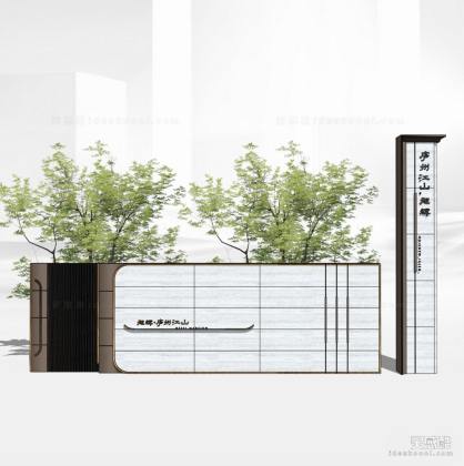 新中式景墙 精神堡垒丨