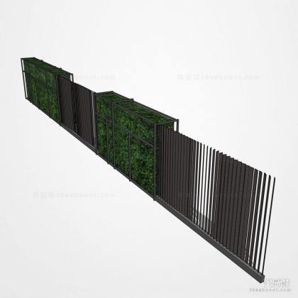 格栅围栏 围墙丨