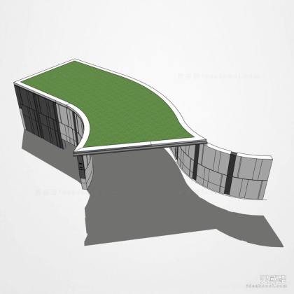 地下车库出入口廊架 车库廊架丨