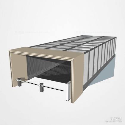 地下车库出入口廊架 车库廊架丨