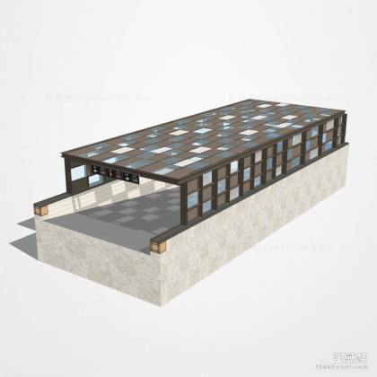 地下车库出入口廊架 车库廊架丨