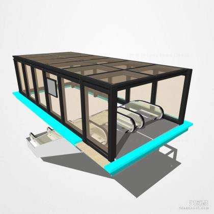 地下出入口廊架 车库廊架 地铁出入口廊架丨