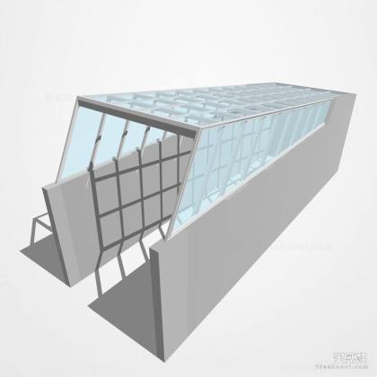 地下车库出入口廊架 车库廊架丨