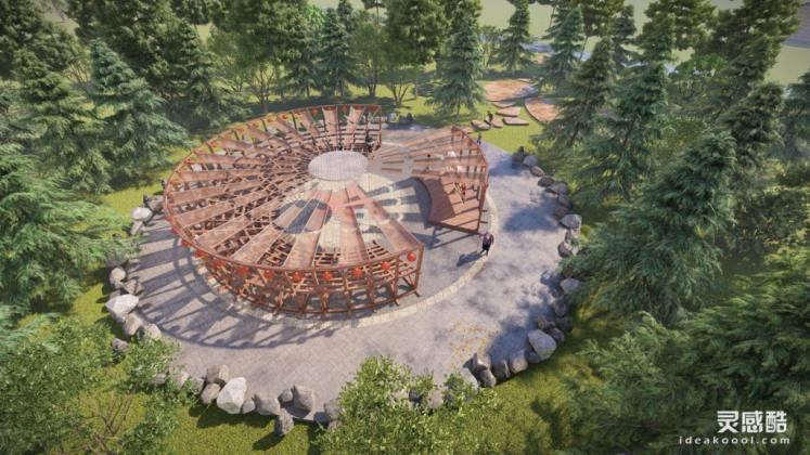 中式创意廊架丨