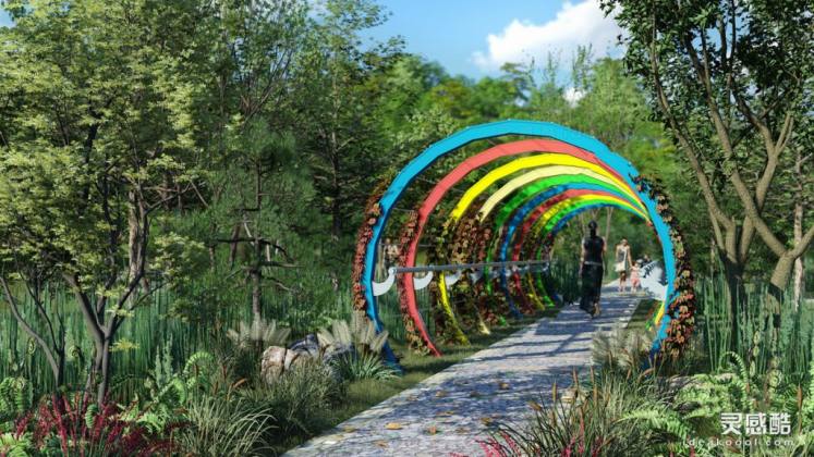 现代创意廊架丨