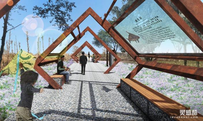 现代创意廊架丨