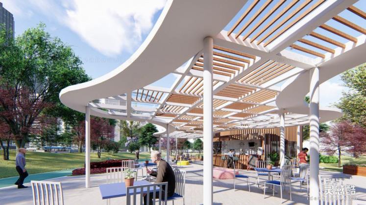 现代创意廊架丨