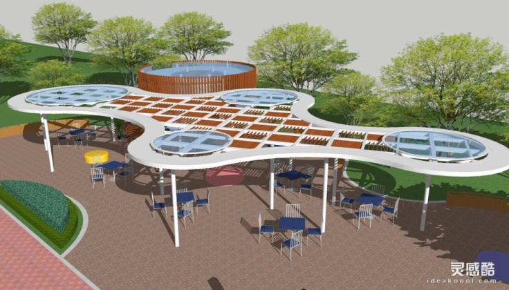 现代创意廊架丨