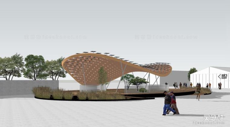 现代异形廊架丨