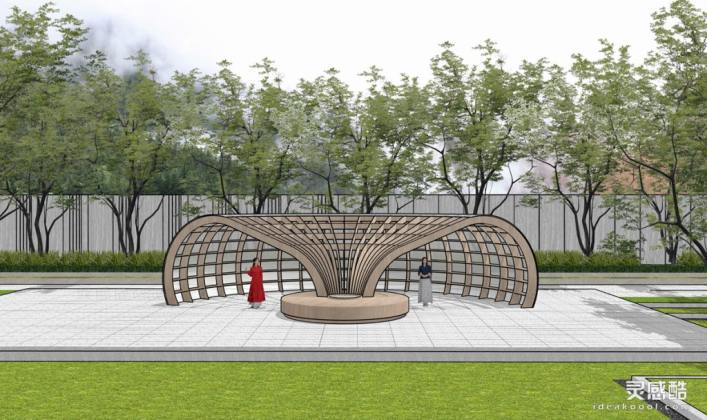 现代异形廊架丨