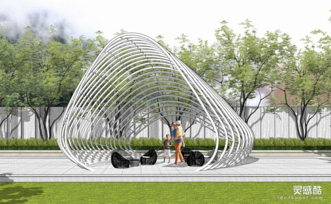 现代异形廊架丨