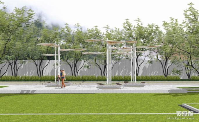 现代异形廊架丨