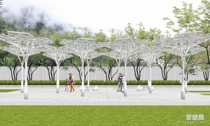 现代异形廊架丨