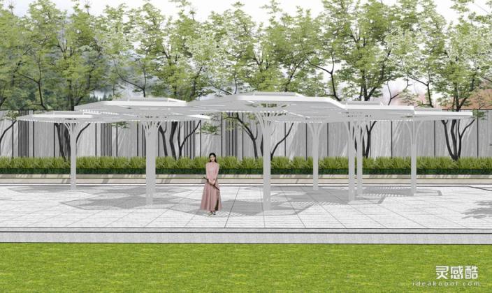 现代创意廊架 异形廊架丨