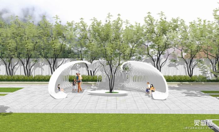 现代异形廊架丨