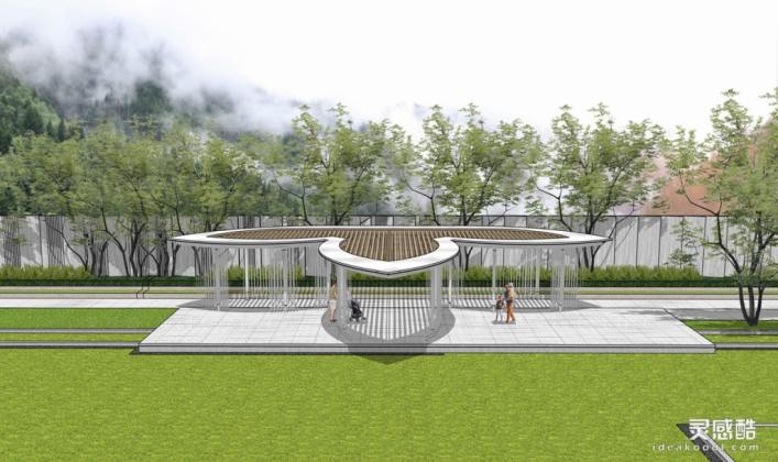 现代创意廊架丨