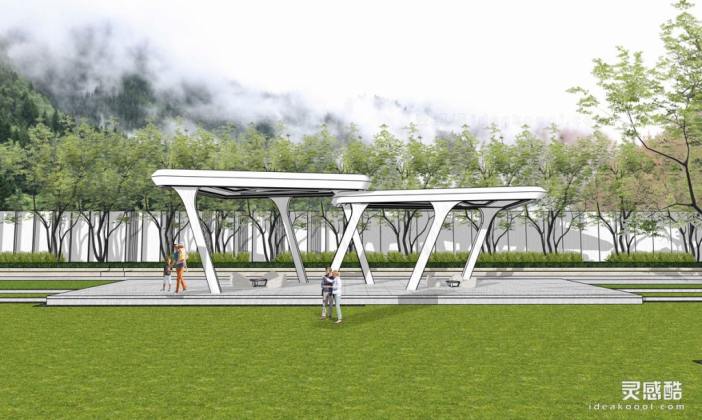 现代创意廊架丨