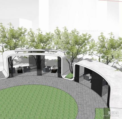 现代异形廊架 现代创意廊架丨