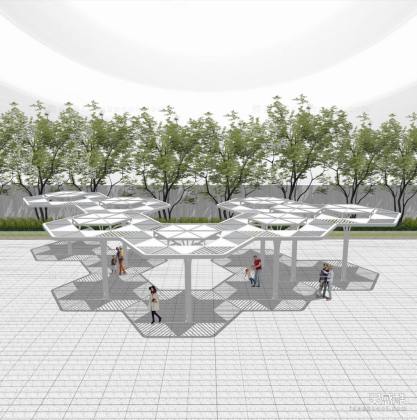 现代创意廊架丨