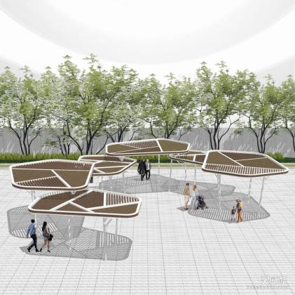 现代创意廊架丨