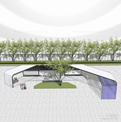 现代创意廊架丨