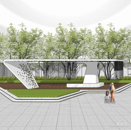 现代创意廊架丨