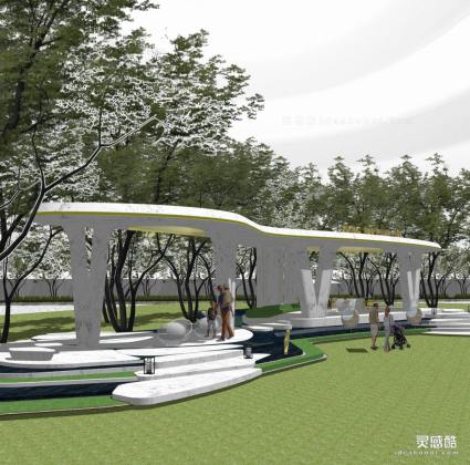 现代创意廊架 异形廊架丨