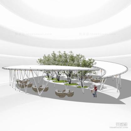 现代创意廊架丨