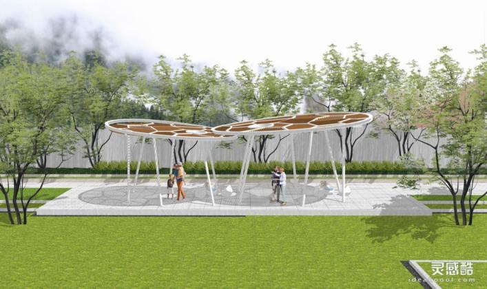 现代创意廊架丨