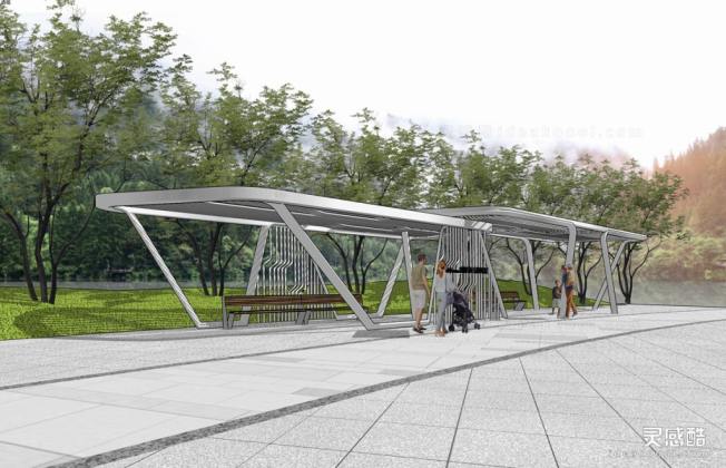 现代创意廊架丨