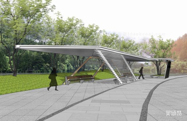 现代创意廊架丨