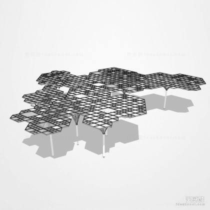 现代创意廊架丨